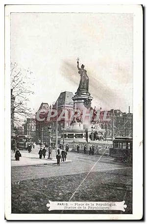 Seller image for Carte Postale Ancienne Paris Place de la Republique for sale by CPAPHIL