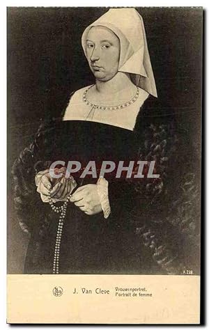 Image du vendeur pour Carte Postale Ancienne Exposition Anvers 1930 J Van Cleve Portrait de femme mis en vente par CPAPHIL