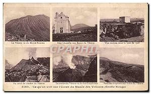 Image du vendeur pour Carte Postale Ancienne Ce quon voit sur l'ecran du Musee des Volcans Grotte rouge Vesuve mis en vente par CPAPHIL