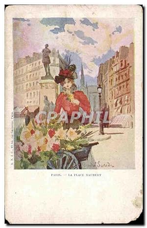 Seller image for Carte Postale Ancienne Paris La Place Maubert Fleurs for sale by CPAPHIL