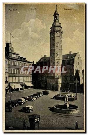 Carte Postale Ancienne Gera Markt Rathaus