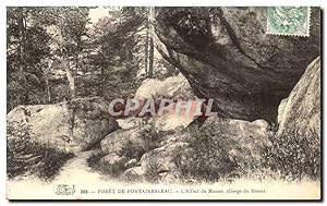 Seller image for Carte Postale Ancienne fort De Fontainebleau L'Alfred de Musset Gorge du Houx for sale by CPAPHIL