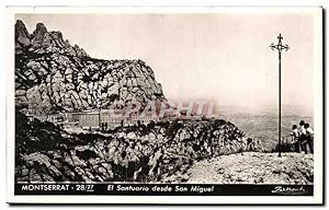 Bild des Verkufers fr Carte Postale Ancienne Montserrat El Santuario desde San Miguel zum Verkauf von CPAPHIL