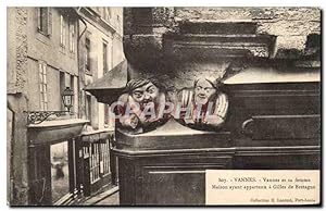 Image du vendeur pour Carte Postale Ancienne Vannes Vannes et Sa femme Maison ayant appartenu a Gilles de Bretagne mis en vente par CPAPHIL