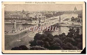 Image du vendeur pour Carte Postale Ancienne Paris Esplanade des Invalides Publicite Anemie Sirop des chiens mis en vente par CPAPHIL