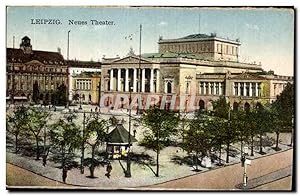Carte Postale Ancienne Leipzig Neues theater