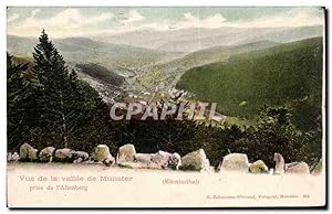 Carte Postale Ancienne vue de la Vallée de Munster Prise de l'Altenberg