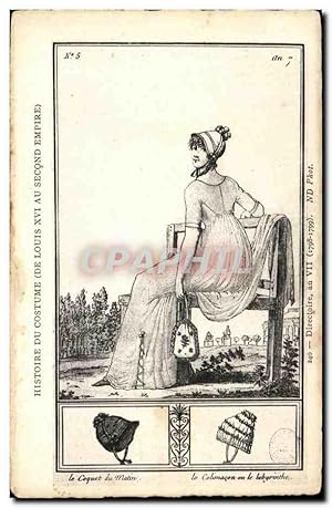 Image du vendeur pour Carte Postale Ancienne Histoire Du Costume de Louis XVI au Second Empire Femme Folklore mis en vente par CPAPHIL