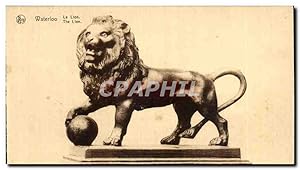 Carte Postale Ancienne Waterloo Le Lion