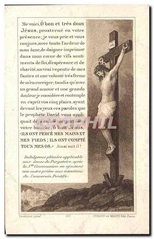 Seller image for Image pieuse Me voici O Ben et tres Doux Jesus Christ for sale by CPAPHIL