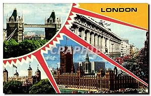 Seller image for Carte Postale Ancienne London Westminster Bridge Houses of Parliament for sale by CPAPHIL