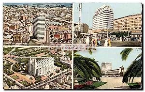 Image du vendeur pour Carte Postale Ancienne Souvenir De Casablanca Maroc Place de la Revolution franaise Place de France Eglise du Sacre Coeur Place Lyautey mis en vente par CPAPHIL