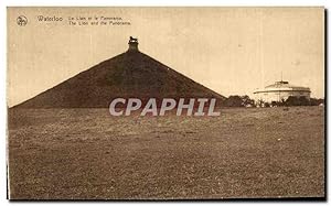 Carte Postale Ancienne Waterloo Le lion et le Panorama The Lion and The Panorama