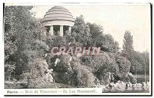 Carte Postale Ancienne Paris Bois de Vincennes Le Lac Daumesnil