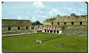 Carte Postale Ancienne Uxmal Yucatan Mexico Temple de venus Cuadralangulo