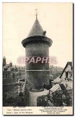 Imagen del vendedor de Carte Postale Ancienne Rouen Tour Musee Jeanne d'Arc Tower Joan of Arc Museum a la venta por CPAPHIL