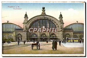 Bild des Verkufers fr Carte Postale Ancienne Frankfurt a. M. Hauptbahnhof zum Verkauf von CPAPHIL