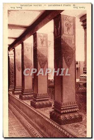 Seller image for Carte Postale Ancienne Temple D'Angkor Vat Galerie intrieure Exposition coloniale Paris for sale by CPAPHIL