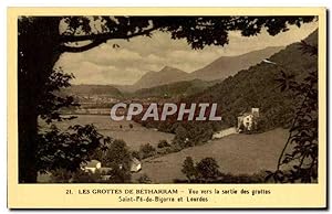 Seller image for Carte Postale Ancienne Les Grottes De Betharram vue vers La Sortie des grottes Saint Pe de Biqorre et Lourdes for sale by CPAPHIL
