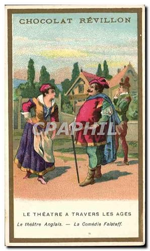 Seller image for Image Chocolat Revillon Le Thtre A Travers Les Ages La Comedie Falstaff for sale by CPAPHIL