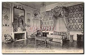 Carte Postale Ancienne Château De Compiegne Chambre A Coucher De Marie Antoinette