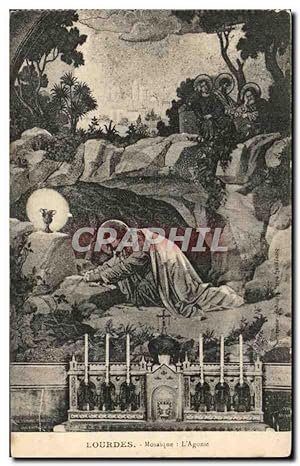 Image du vendeur pour Carte Postale Ancienne Lourdes Mosaique L'Agonie mis en vente par CPAPHIL