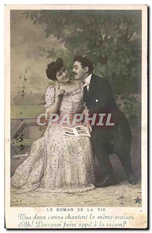 Image du vendeur pour Carte Postale Ancienne Fantaisie Femme Le roman de la vie mis en vente par CPAPHIL