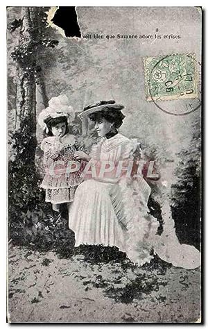 Seller image for Carte Postale Ancienne Fantaisie Femme Suzanne Enfant for sale by CPAPHIL