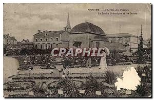 Image du vendeur pour Carte Postale Ancienne Nantes Le Jardin des Plantes Le Jardin Botanique et les Serres mis en vente par CPAPHIL