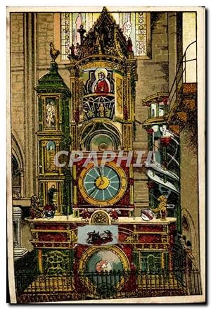 CARTE SYSTEME L'horloge astronomique de la Cathédrale Strasbourg