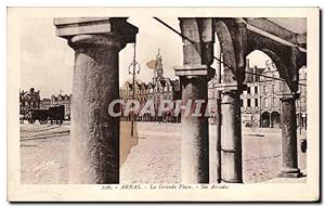 Seller image for Carte Postale Ancienne Arras La Grande Place Ses Arcades for sale by CPAPHIL