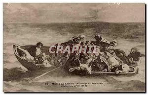 Image du vendeur pour Carte Postale Ancienne Musee du Louvre Naufrage du Don Juan Delacroix mis en vente par CPAPHIL