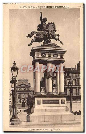 Bild des Verkufers fr Carte Postale Ancienne Clermont Ferrand monument Vercingetorix zum Verkauf von CPAPHIL