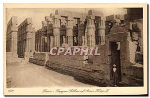 Bild des Verkufers fr Carte Postale Ancienne Luxor Papyrus Pillars of Amen Hotep III Egypte zum Verkauf von CPAPHIL