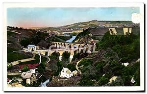Carte Postale Ancienne Annemasse Le Pont de Viaison et le Chemin de Fer