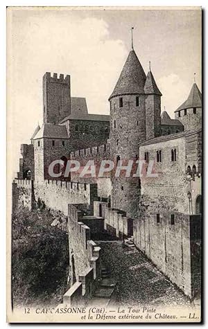 Bild des Verkufers fr Carte Postale Ancienne Cite De Carcassonne La Tour Pinte zum Verkauf von CPAPHIL