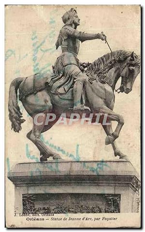 Seller image for Carte Postale Ancienne Orleans Statue de Jeanne D'Arc Par Foyatier for sale by CPAPHIL