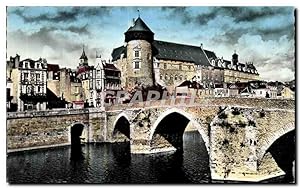 Carte Postale Ancienne LaVal Le Vieux Pont et le Château
