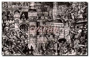 Image du vendeur pour Carte Postale Semi Moderne Saumur Eglise Notre Dame de Nantilly Siege de Jerusulem fragment de Tapisserie mis en vente par CPAPHIL