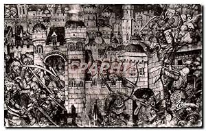 Seller image for Carte Postale Semi Moderne Saumur Eglise Notre Dame de Nantilly Siege de Jerusulem fragment de Tapisserie for sale by CPAPHIL