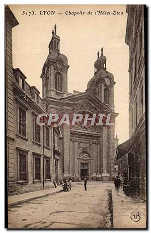 Carte Postale Ancienne Lyon Chapelle de I'Hôtel Dieu