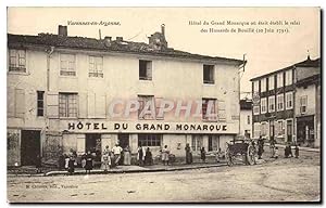 Carte Postale Ancienne Varennes En Argonne Hôtel Du Grand Monarque Relai des Hussards de Bouille ...