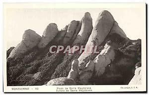 Carte Postale Ancienne Montserrat Picos de Santa Maggdalena