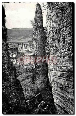 Carte Postale Ancienne Petite Suisse Luxembourgeoise Gorge du Loup vue sur Echternach Luxembourg