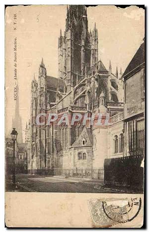 Carte Postale Ancienne Rouen Abside de Saint Maclou