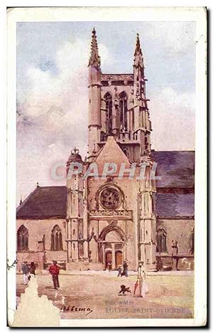 Carte Postale Ancienne Fecamp Eglise Saint Etienne