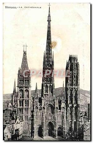 Carte Postale Ancienne Rouen La Cathédrale