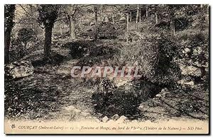 Bild des Verkufers fr Carte Postale Ancienne Courcay Fontaine Et Bocage Au Bord Dr Indre Thtre de la nature zum Verkauf von CPAPHIL