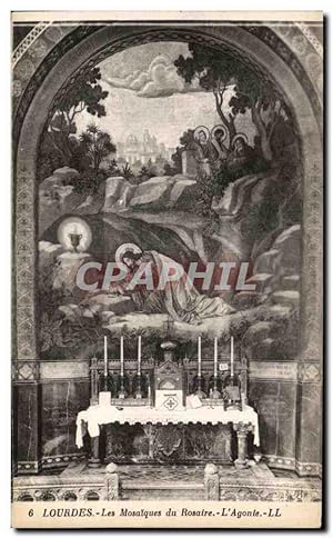 Image du vendeur pour Carte Postale Ancienne Lourdes Les Mosaiques du Rosaire L'Agonie mis en vente par CPAPHIL