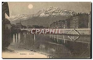 Carte Postale Ancienne Grenoble La Nuit